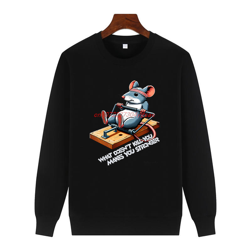Winter Clothes Shop - Komik Fare Baskılı Kazak Seni Öldürmeyen