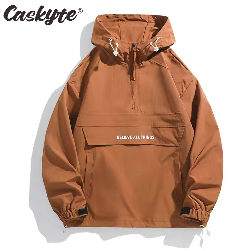 Windproof Jacket Softshell - 2026 CASKYTE Erkekler Yürüyüş Ceketi Su