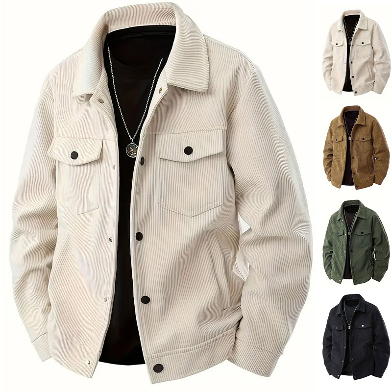 Winter Clothes Shop - Sonbahar ve kış erkek korduroy tek