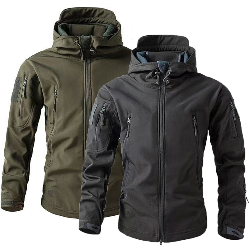 Windproof Jacket Softshell - Erkek Kış Sonbahar Sıcak Softshell Polar