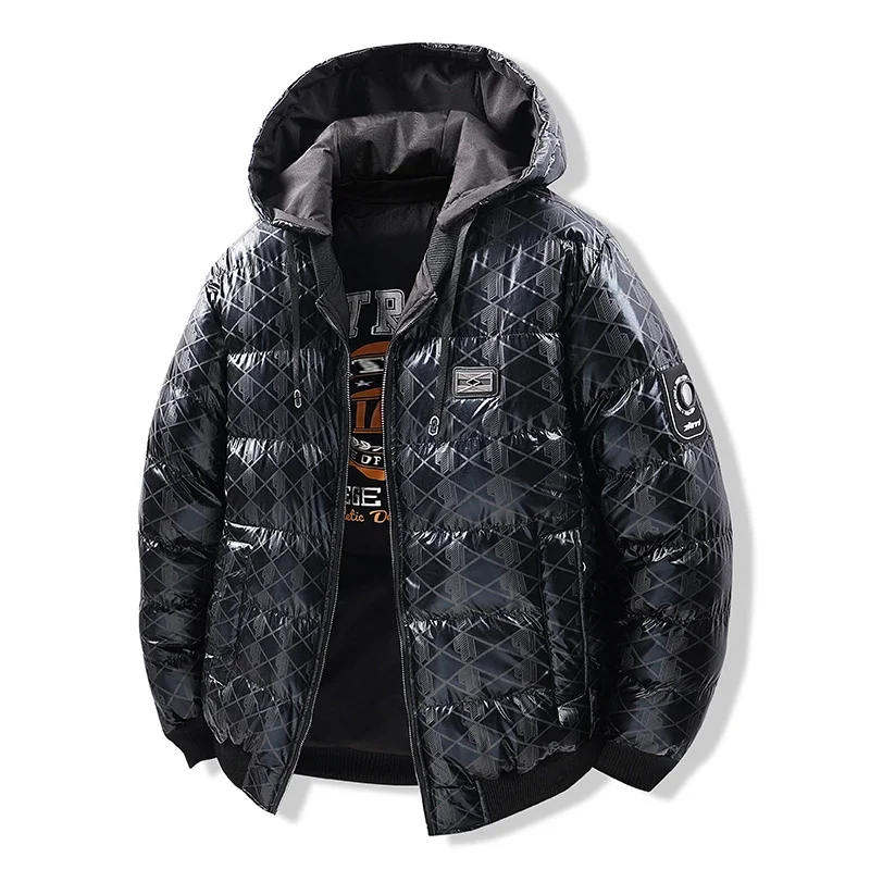 Winter Clothes Shop - Yeni erkek kalın pamuklu yastıklı giysiler