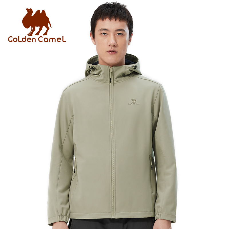 Windproof Jacket Softshell - ALTIN ​​DEVE Erkekler için Yürüyüş Ceketleri