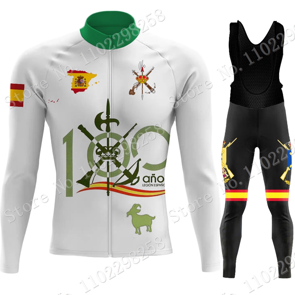 Winter Clothing In Spanish - Legion İspanyol kış bisiklet Jersey seti