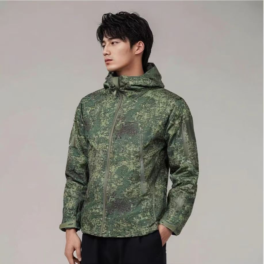 5XL 6XL Rus Kamuflaj Taktik Ün - Windproof Jacket Softshell incelemesi ve fiyatı